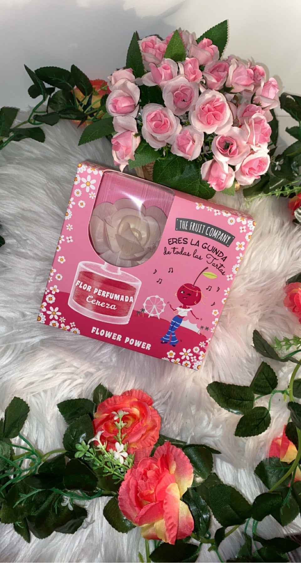 Coffret fleur senteur cerise